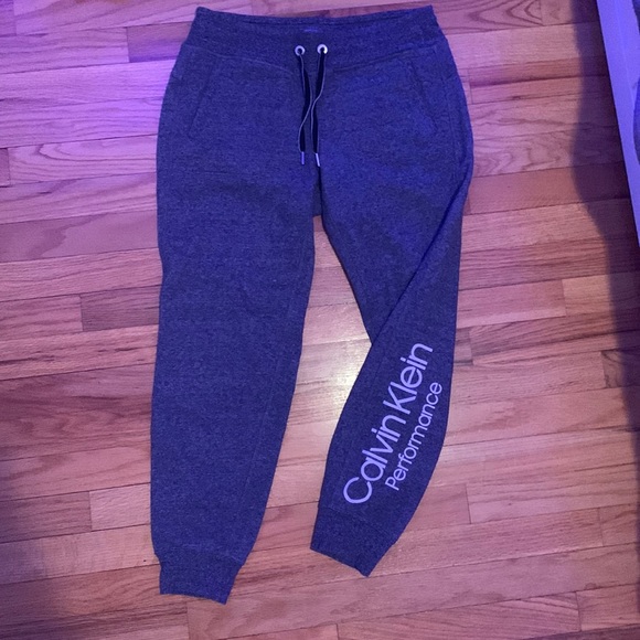 dark grey calvin klein performance sweatpants - Picture 1 of 2